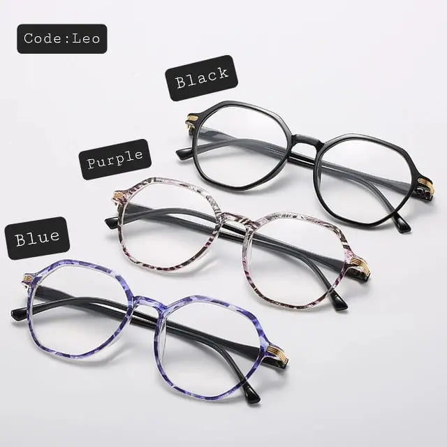 "Anti-Radiation Glasses UAE – Green Marble Round Frame Blue Light Blocking Eyewear (Unisex)"