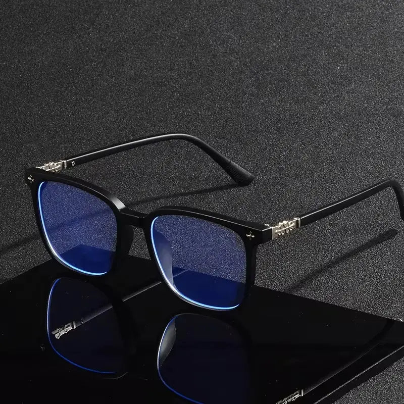 Anti-Radiation Blue Light Blocking Glasses – Matte White Square Frame | UAE