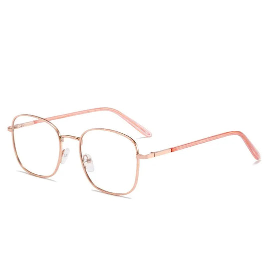 Photochromic Anti-Blue Light Glasses | Gold Square Metal Frame – UV400 Sun-Reactive Eyeglasses | Kabayan Bazaar UAE