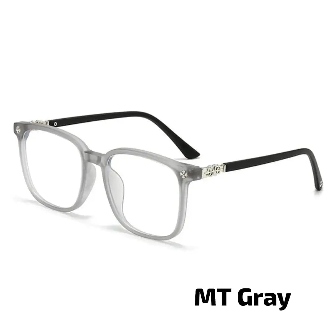 Anti-Radiation Blue Light Blocking Glasses – Matte White Square Frame | UAE