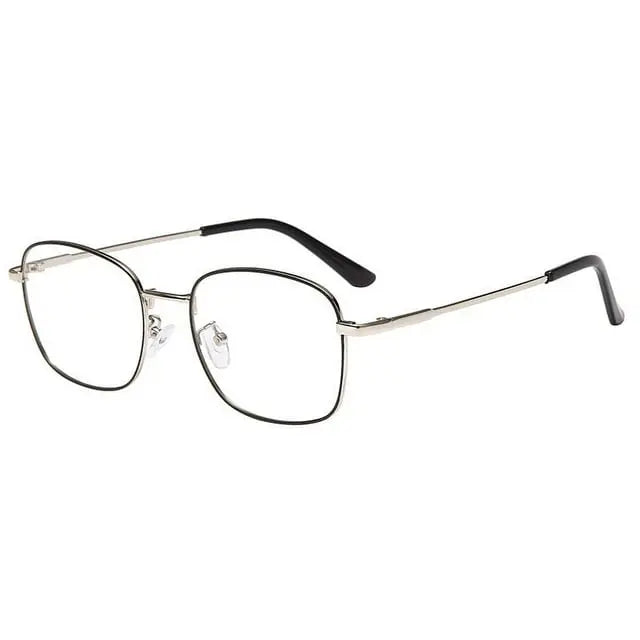 Photochromic Anti-Blue Light Glasses | Gold Square Metal Frame – UV400 Sun-Reactive Eyeglasses | Kabayan Bazaar UAE