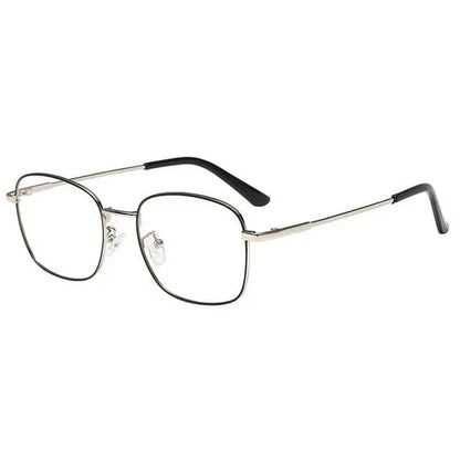Photochromic Anti-Blue Light Glasses | Gold Square Metal Frame – UV400 Sun-Reactive Eyeglasses | Kabayan Bazaar UAE