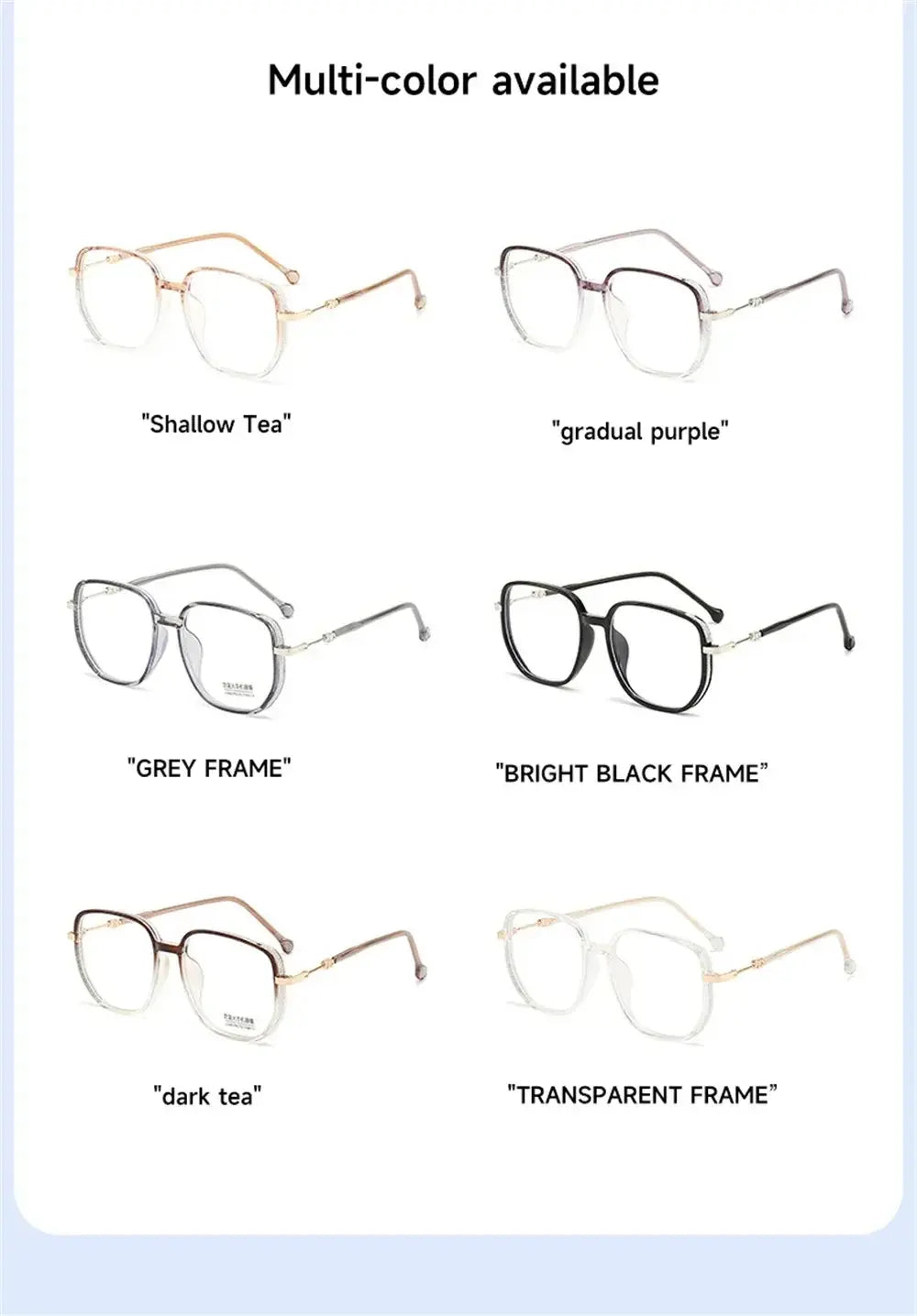 Anti-Radiation Glasses UV400 – Sparkle Clear Frame Blue Light Blocking Eyeglasses