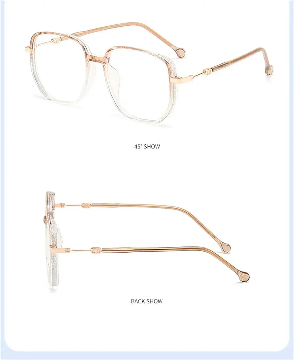 Anti-Radiation Glasses UV400 – Sparkle Clear Frame Blue Light Blocking Eyeglasses