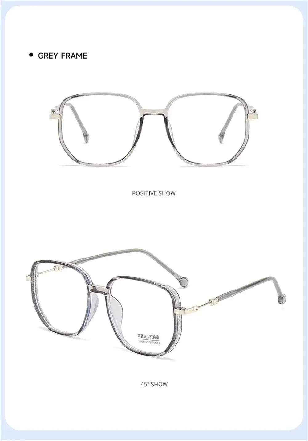 Anti-Radiation Glasses UV400 – Sparkle Clear Frame Blue Light Blocking Eyeglasses