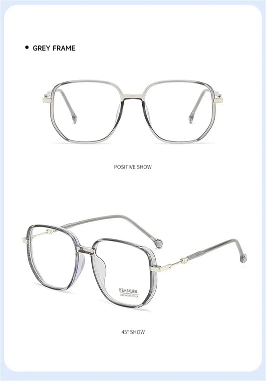 Anti-Radiation Glasses UV400 – Sparkle Clear Frame Blue Light Blocking Eyeglasses