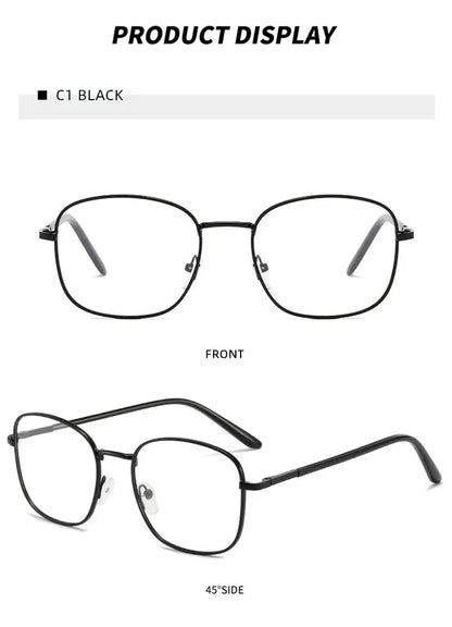 Photochromic Anti-Blue Light Glasses | Gold Square Metal Frame – UV400 Sun-Reactive Eyeglasses | Kabayan Bazaar UAE