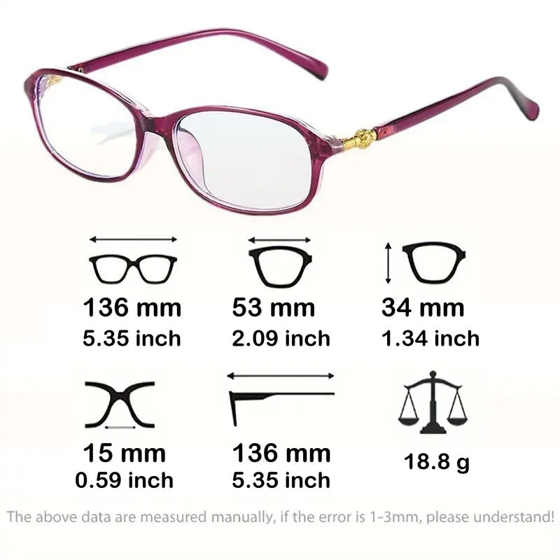 Vintage Gold-Accent Oval Frame - Anti-Blue Light Reading Glasses | Kabayan Bazaar"