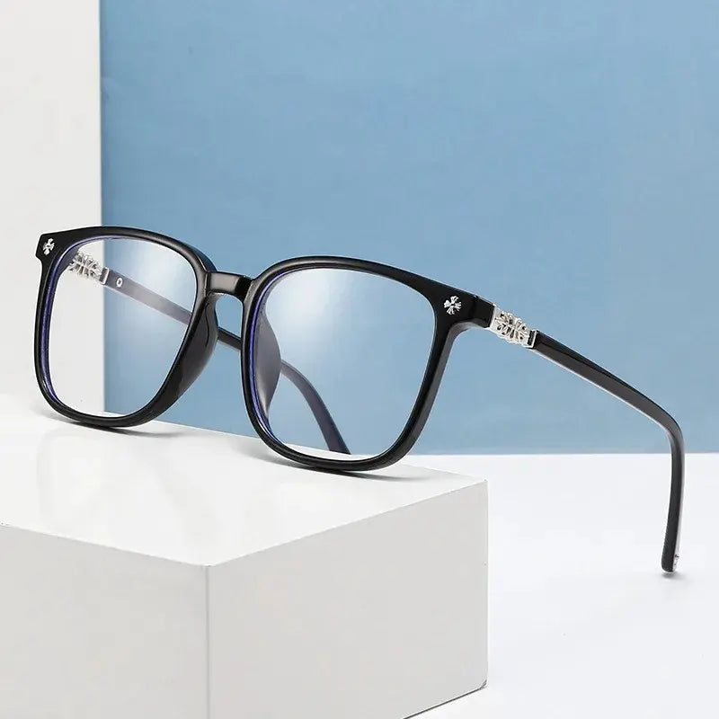 Anti-Radiation Blue Light Blocking Glasses – Matte White Square Frame | UAE