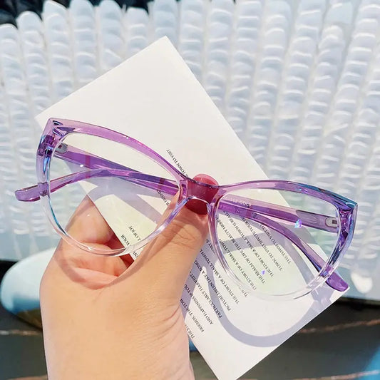 Purple Cat-Eye Anti-Radiation Glasses | Blue Light Blocking Eyewear – Kabayan Bazaar