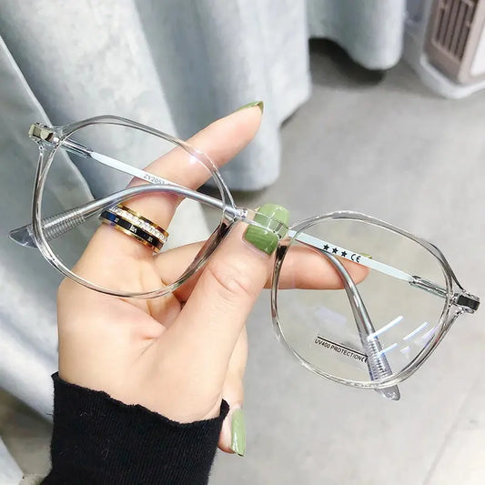 Anti-Radiation Blue Light Glasses – Clear Round Frame UAE