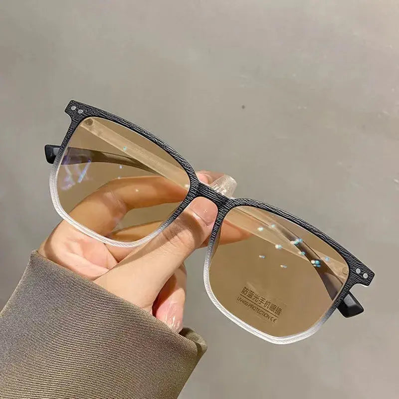 Oversized Square Photochromic Glasses – Blue Light Blocking UV400 | Kabayan Bazaar