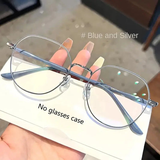 Anti-Radiation Glasses – Round Metal Frame Blue Light Blocking Eyewear (Unisex) | Kabayan Bazaar