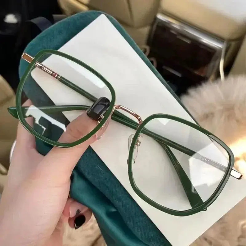 Oversized Anti-Radiation Blue Light Glasses – Square Frame Computer Eyewear | Kabayan Bazaar