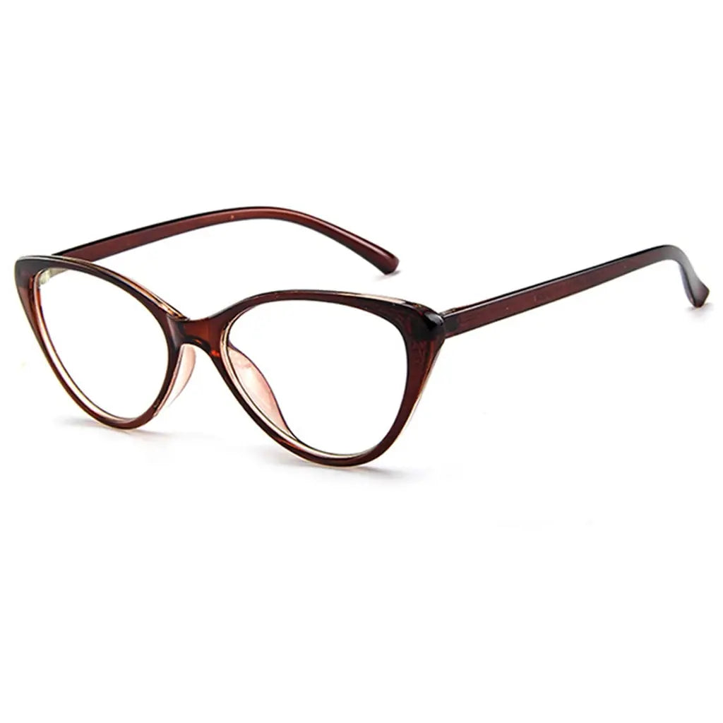 Cat-Eye Anti-Radiation Glasses – Black & Red Gradient Blue Light Blocking Frame | UAE