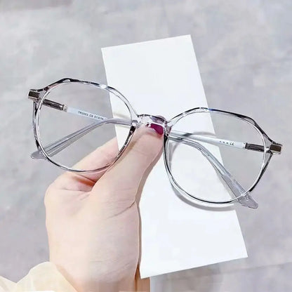 Anti-Radiation Blue Light Glasses – Clear Round Frame UAE