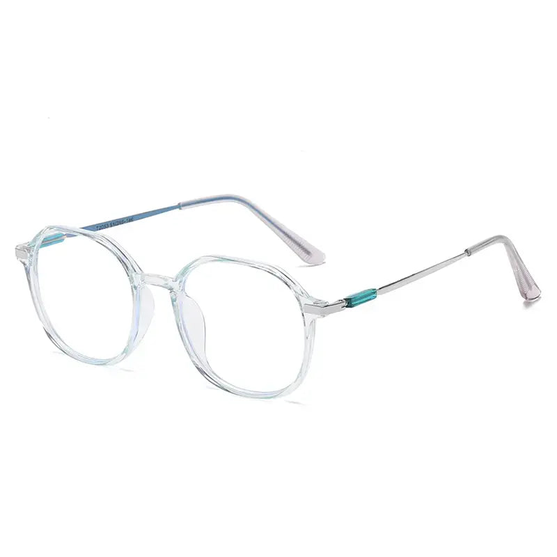 Photochromic Round Glasses | Clear Transparent Frame – TR90 Anti-Blue Light UV400 Eyeglasses | Kabayan Bazaar UAE