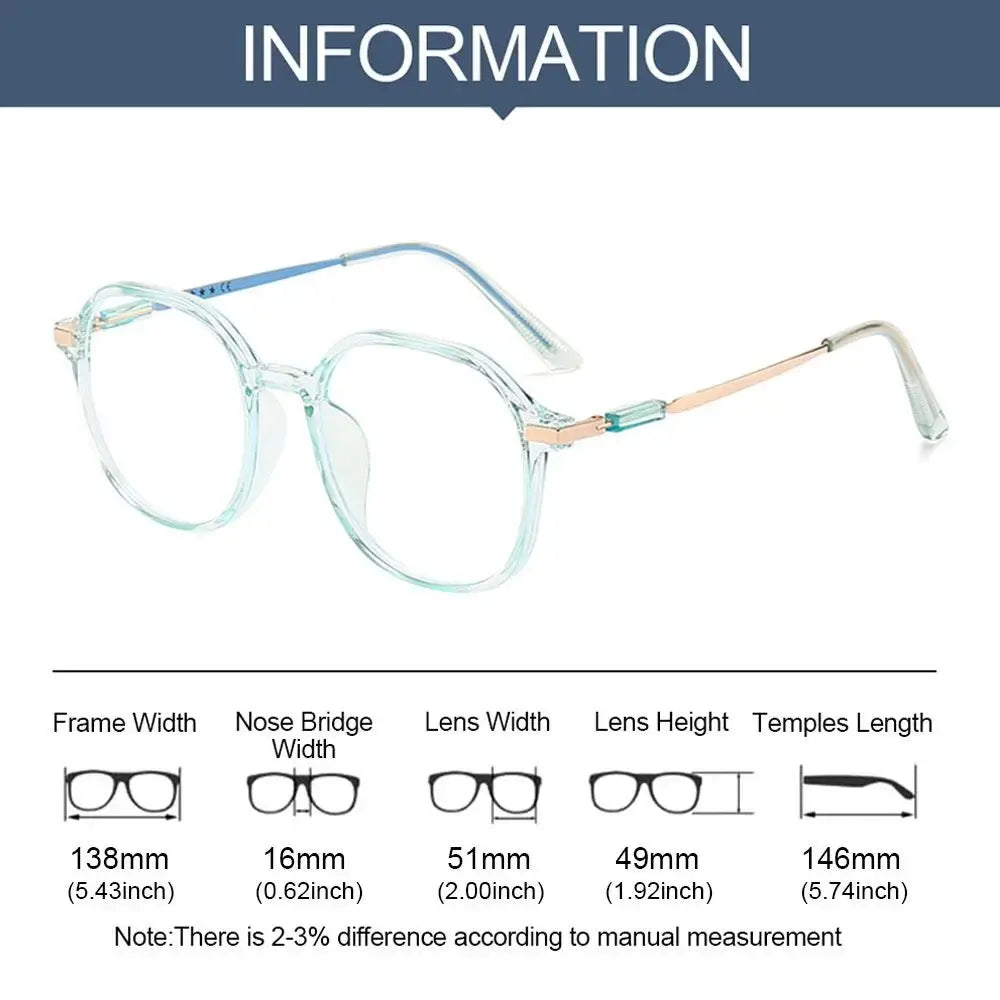 Anti-Radiation Blue Light Glasses – Clear Round Frame UAE
