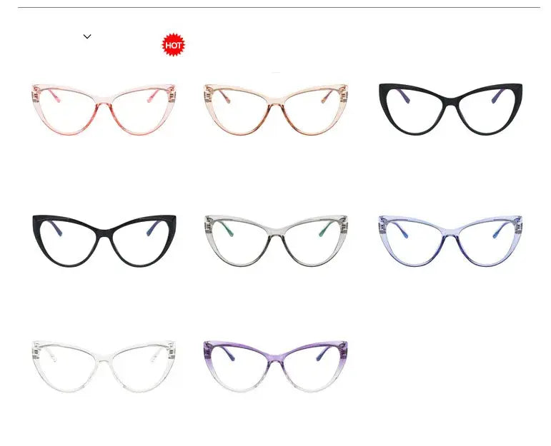 Purple Cat-Eye Anti-Radiation Glasses | Blue Light Blocking Eyewear – Kabayan Bazaar