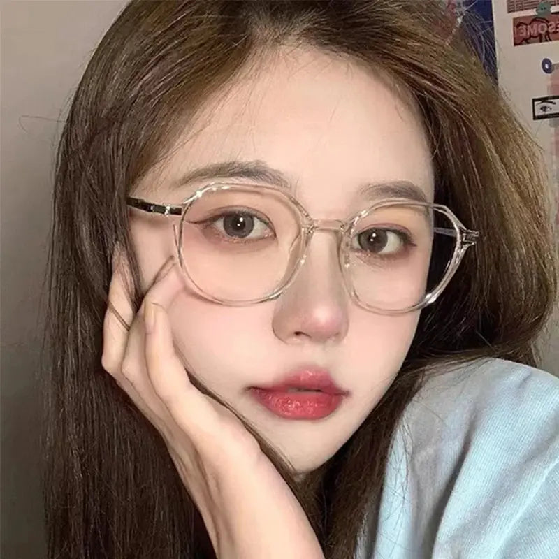 Anti-Radiation Blue Light Glasses – Clear Round Frame UAE
