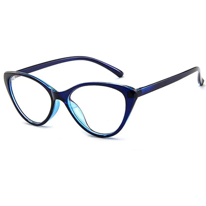 Cat-Eye Anti-Radiation Glasses – Black & Red Gradient Blue Light Blocking Frame | UAE