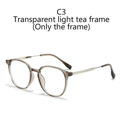 Anti-Radiation Round Eyeglasses Frame – Black Blue Light Blocking Glasses | UAE