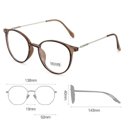 Photochromic Anti-Blue Light Glasses | UV400 Sun-Reactive Sunglasses – Transparent White Round Frame | Kabayan Bazaar UAE