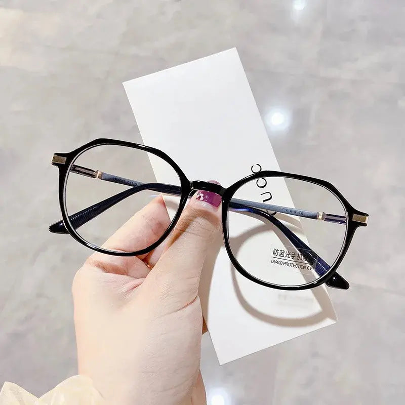 Photochromic Round Glasses | Clear Transparent Frame – TR90 Anti-Blue Light UV400 Eyeglasses | Kabayan Bazaar UAE