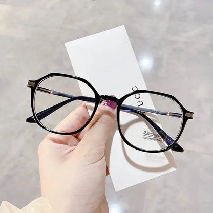 Photochromic Round Glasses | Clear Transparent Frame – TR90 Anti-Blue Light UV400 Eyeglasses | Kabayan Bazaar UAE