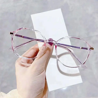 Anti-Radiation Blue Light Glasses – Clear Round Frame UAE