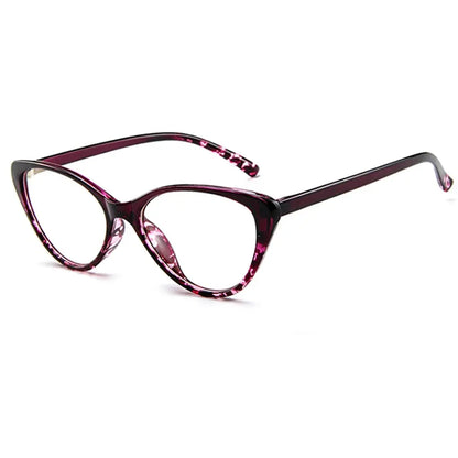 Cat-Eye Anti-Radiation Glasses – Black & Red Gradient Blue Light Blocking Frame | UAE