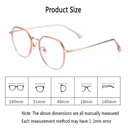 Rose Pink Anti-Radiation Glasses – Blue Light Blocking Eyewear (UAE)