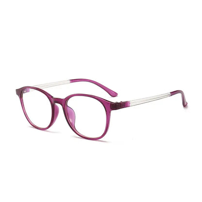 Anti-Radiation Round Eyeglasses Frame – Black Blue Light Blocking Glasses | UAE
