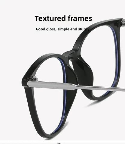 Square Frame Optical Glasses | Transparent Pink Frame with Silver Bridge – Anti-Blue Light Eyeglasses | Kabayan Bazaar UAE