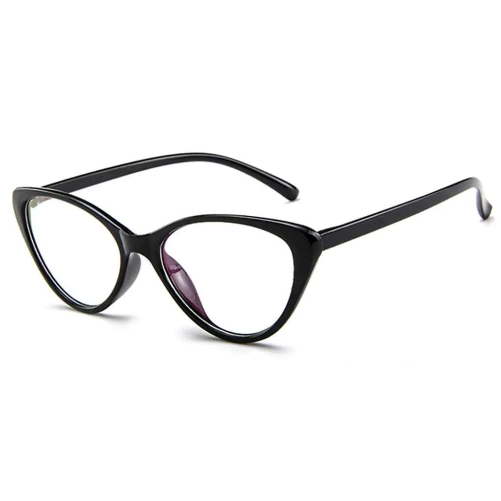 Cat-Eye Anti-Radiation Glasses – Black & Red Gradient Blue Light Blocking Frame | UAE