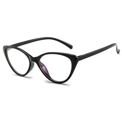 Cat-Eye Anti-Radiation Glasses – Black & Red Gradient Blue Light Blocking Frame | UAE