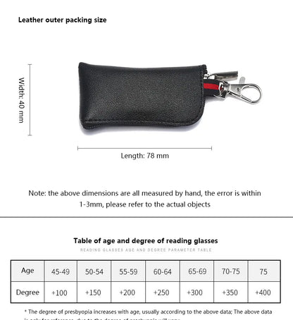 Compact Folding Keychain Case - Reading Grade Glasses | Kabayan Bazaar