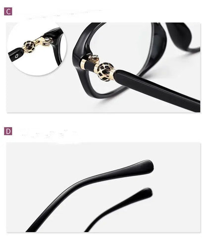 Vintage Gold-Accent Oval Frame - Anti-Blue Light Reading Glasses | Kabayan Bazaar"