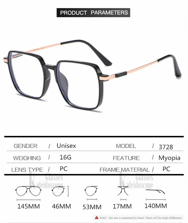Oversized Square Frame - Reading Grade Glasses | Kabayan Bazaar