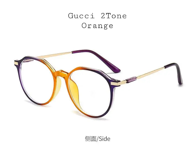 Anti-Radiation Blue Light Glasses – Clear Round Frame UAE