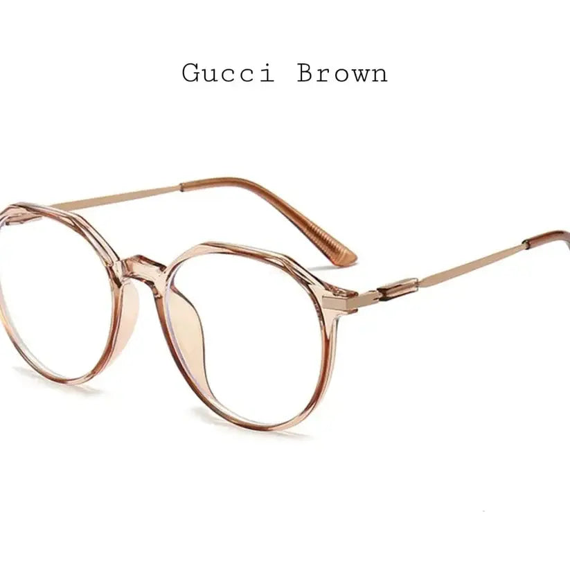 Anti-Radiation Blue Light Glasses – Clear Round Frame UAE