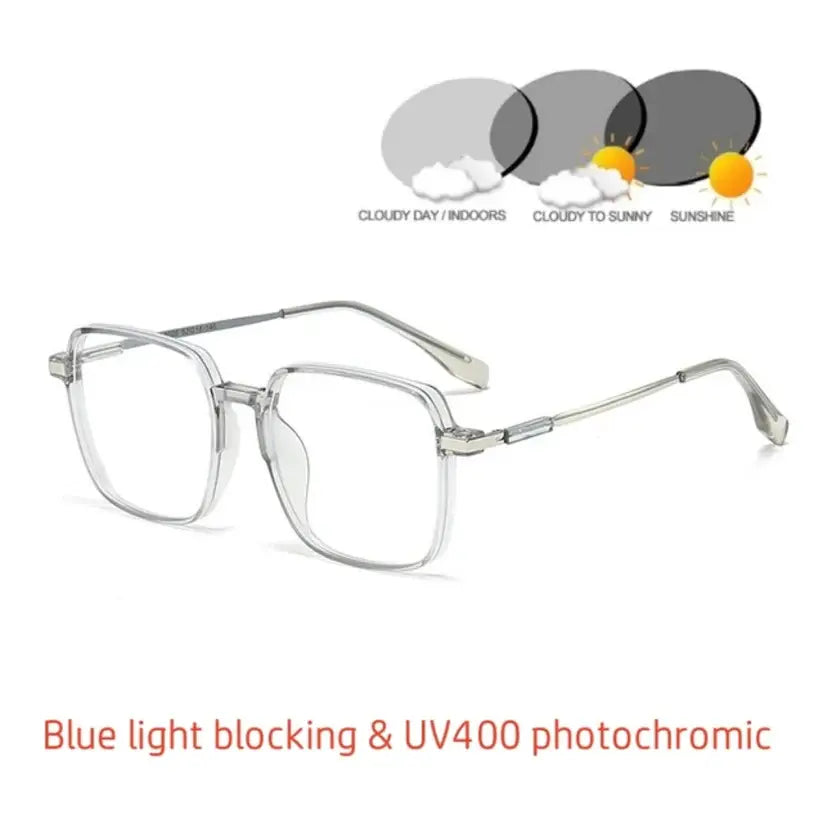 Photochromic Sunglasses UV400 Blue Light Blocking Glasses – Anti-Glare Transition Eyewear for Men & Women | Kabayan Bazaar UAE
